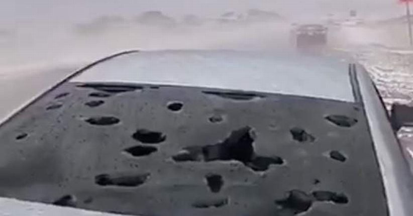 Dahsyatnya Hujan Es di Arab Saudi, Puluhan Orang Luka