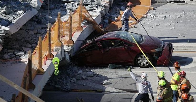 Jembatan Ambruk di Miami Dibangun dengan Teknologi Canggih