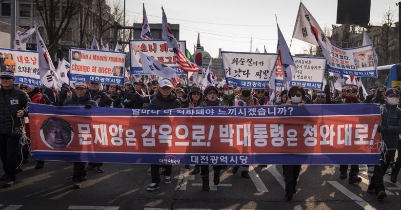 Warga Korsel Protes Kehadiran Jenderal Korut di Olimpiade