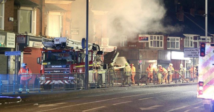 Ledakan Besar di Toko Leicester Inggris Sebabkan 4 Orang Tewas