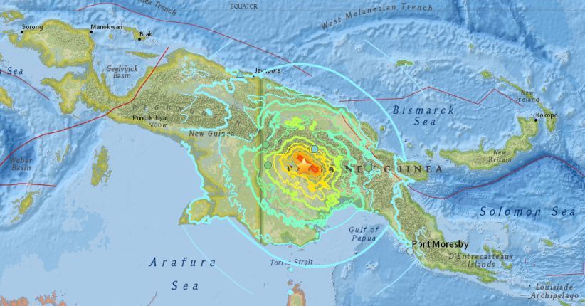 Gempa 7,5 SR Guncang Papua Nugini, Ada Laporan Korban Jiwa