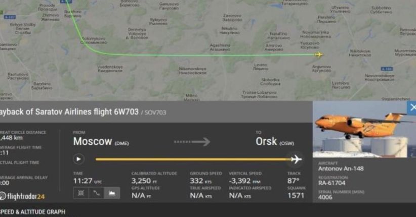 Pesawat Jatuh Tewaskan 71 Orang Baru 5 Menit Take off dari Moskow