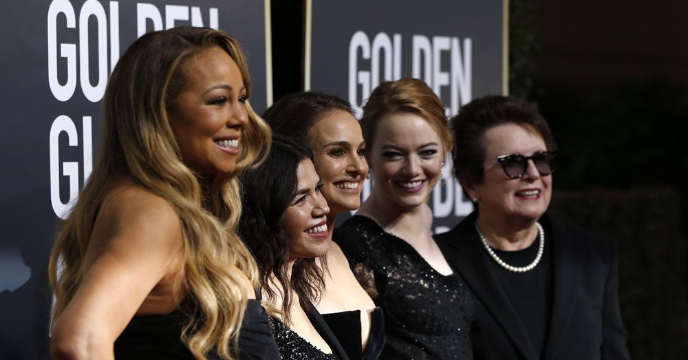 Pesan Antikekerasan Seksual dalam Gaun Hitam di Golden Globe 2018