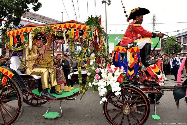 Empat Daya Tarik Kirab Budaya Resepsi Pernikahan Kahiyang-Bobby