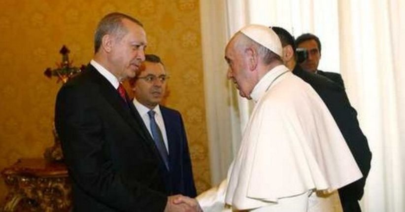 Presiden Erdogan dan Paus Fransiskus Sepakat Tentang AS soal Yerusalem