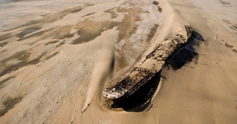 Intip Misteri Bangkai Kapal The Eduard Bohlen, Ada di Padang Pasir