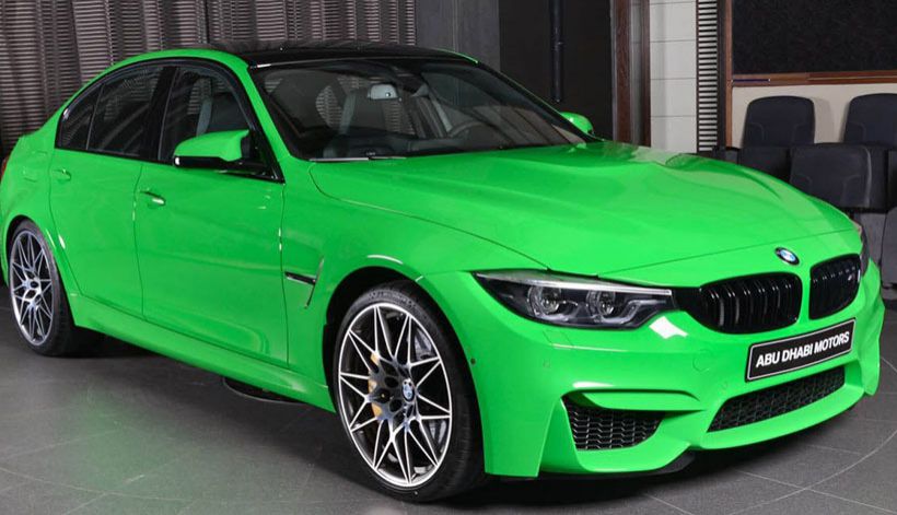BMW M3 Warna Hijau seperti Kermit the Frog