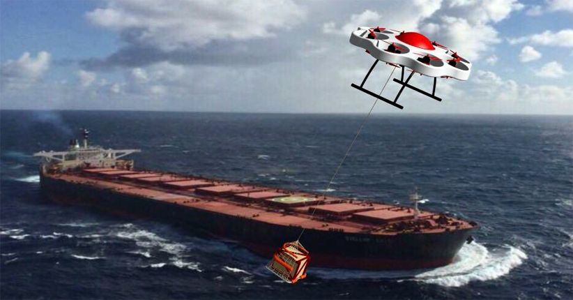 Anak Bangsa Ciptakan Drone Unik Pengangkut Barang