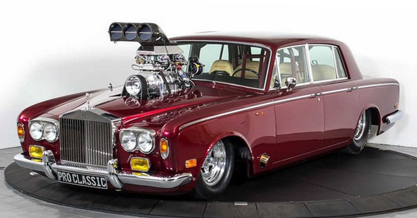 Modifikasi Gokil, Rolls-Royce Disulap Jadi Mobil Drag Race