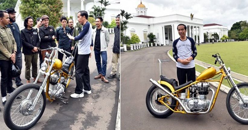 Fitur dan Spesifikasi Motor Chopper Emas Jokowi