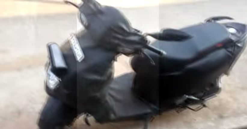 Skuter TVS Graphite Tertangkap Kamera Mata-mata