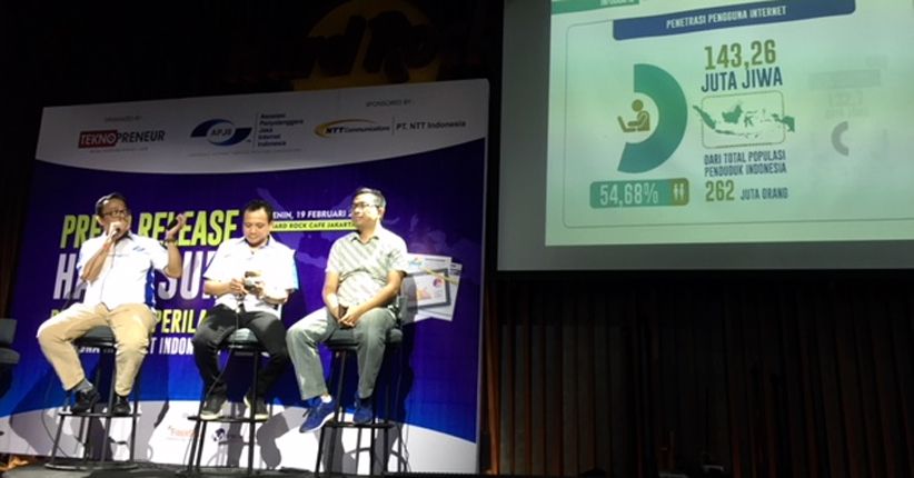 Penetrasi Internet di Indonesia Meningkat 54,68 Persen