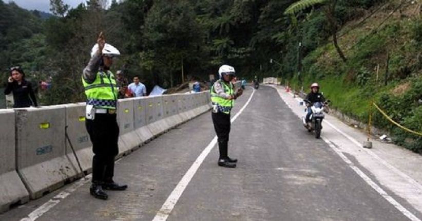 Pergantian Tahun, Satlantas Polres Bogor Tutup Jalur Puncak