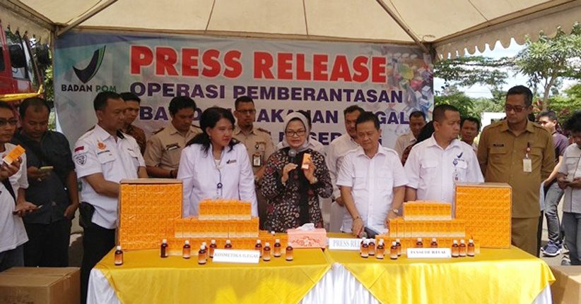 BPOM Gagalkan Peredaran Kosmetik Ilegal Senilai Rp5,4 Miliar
