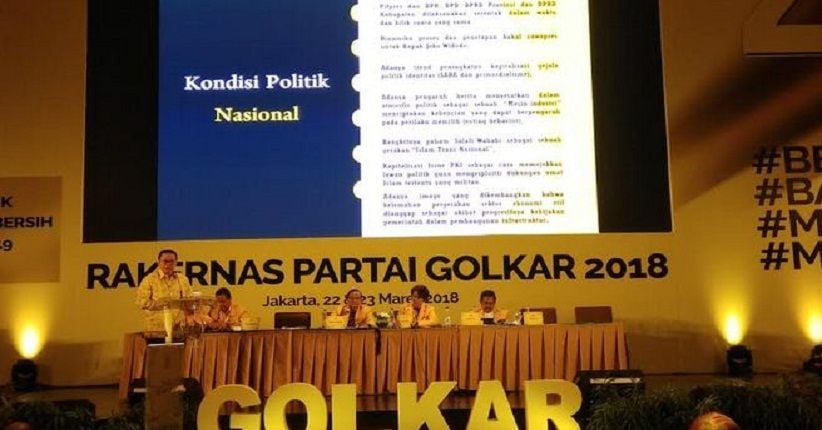 Perpecahan Internal Jadi Pembahasan di Rakernas Partai Golkar
