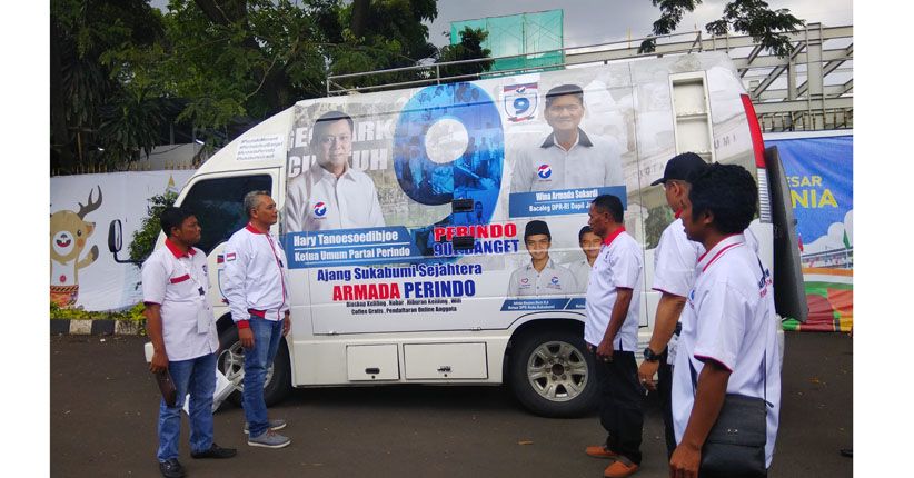  Mobil Bioskop Keliling Milik DPD Perindo Sukabumi Jadi Perhatian