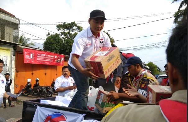 Ulurkan Bantuan, Perindo Ringankan Beban Korban Kebakaran Taman Kota