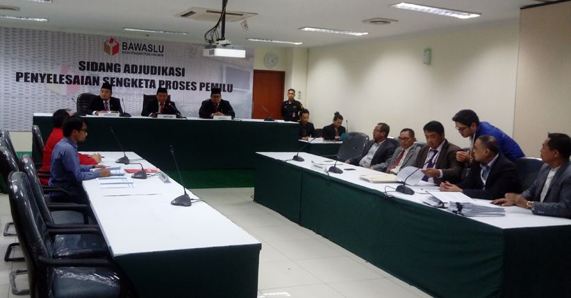 Sidang Adjudikasi PKPI di Bawaslu Berlangsung 15 Menit