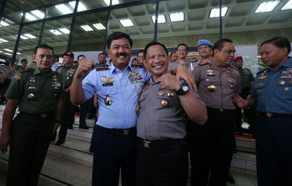 Diplomasi Kopi di Cilangkap, kala Panglima TNI Sambut Kapolri