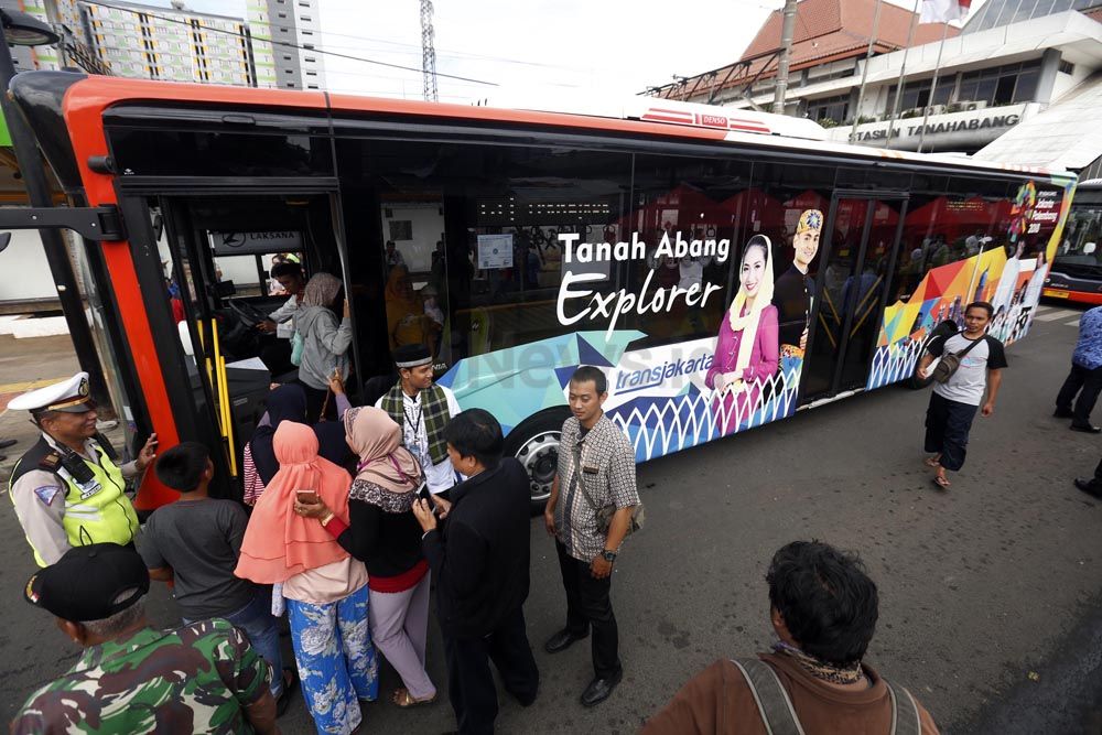 Penumpang Transjakarta Tanah Abang Explorer Capai 9.000 Orang Per Hari
