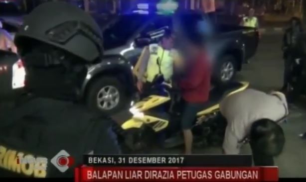 Pembalap Liar di Kota Bekasi Terjaring Razia