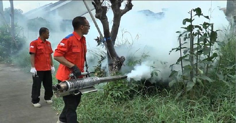 3 Warga di Kendal Terserang DBD, Rescue Perindo Gelar Fogging