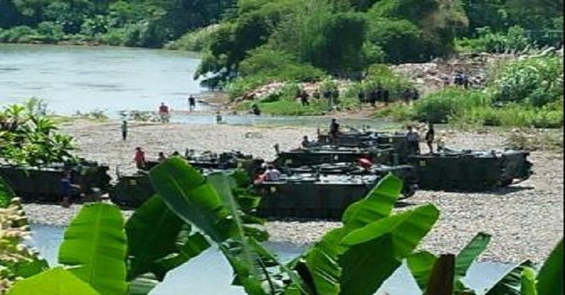 Tank TNI yang Tenggelam di Sungai Bogowonto Berhasil Dievakuasi