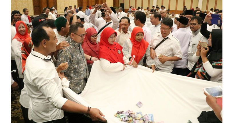 Relawan Lintas Komunitas Saweran â€œGasebuâ€ Menangkan Sudirman-Ida