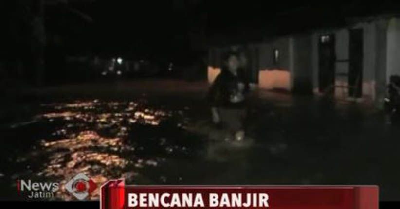 Hujan Deras Ratusan Rumah di Jember Kebanjiran