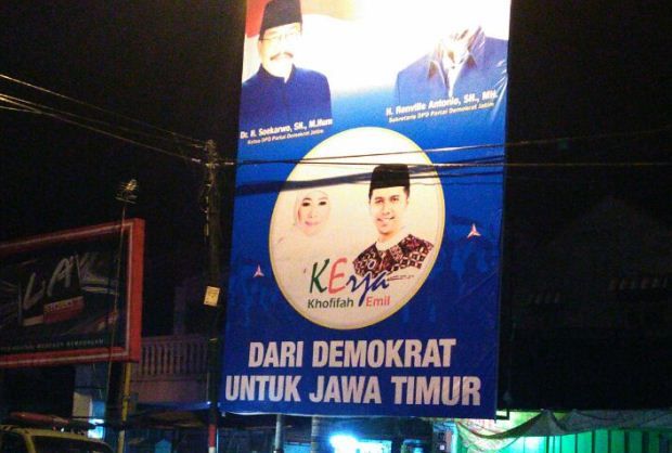 Soekarwo Instruksikan Kadernya Pasang Billboard Khofifah-Emil