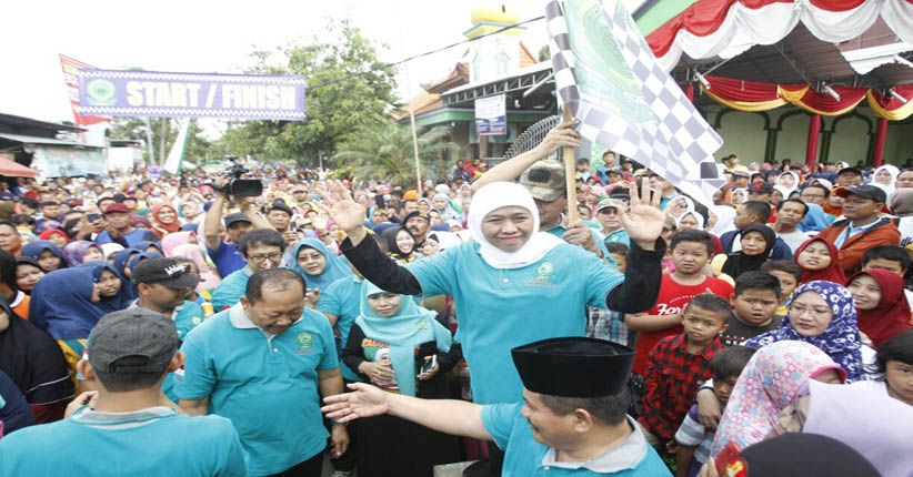 Abaikan Survei, Khofifah-Emil Tetap Fokus Sapa Masyarakat Jatim