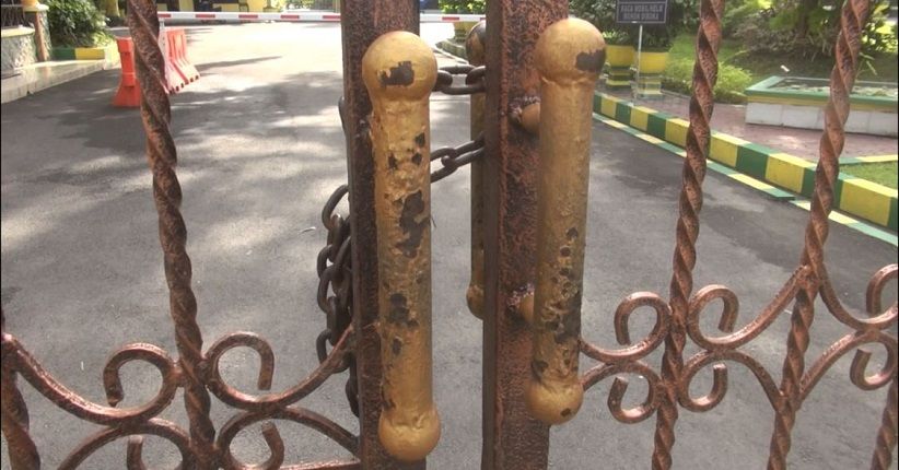 Pendopo Kabupaten Hari Ini Tertutup Rapat dan Sepi