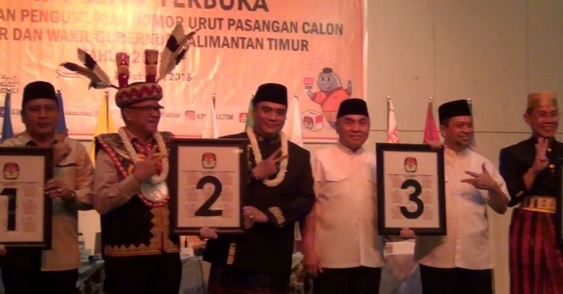4 Paslon Yakin dengan Nomor Urutnya Raih Kemenangan di Pilgub Kaltim