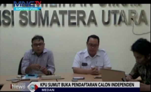 KPU Sumut Buka Pendaftaran Cagub Perseorangan