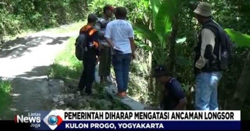 Ada Retakan Tanah, Bukit Menoreh rawan Longsor 