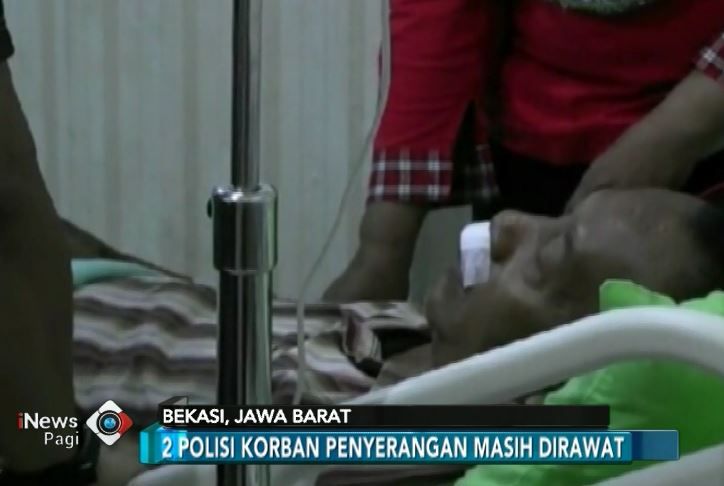 Lerai Tawuran, Dua Polisi Dibacok Kelompok Pemuda