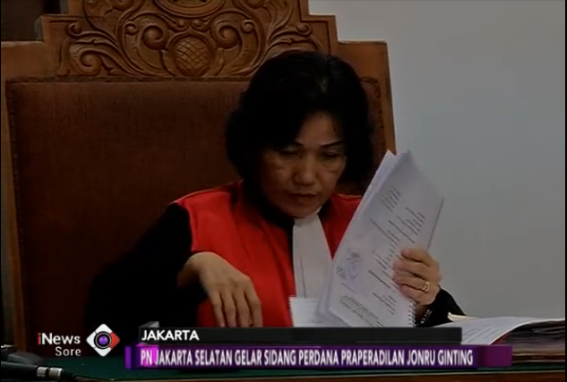 Berkas Tidak Lengkap, Sidang Praperadilan Jonru Ginting Ditunda