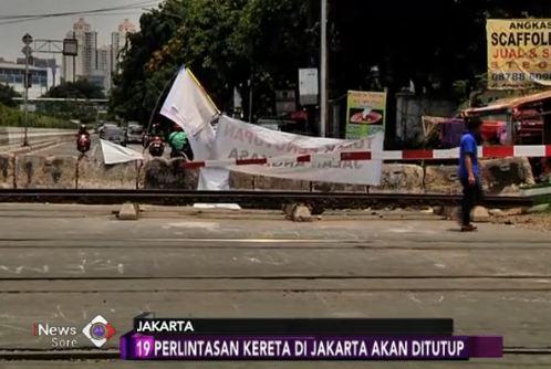 VIDEO: 19 Perlintasan Sebidang KA di Jakarta Ditutup Bertahap