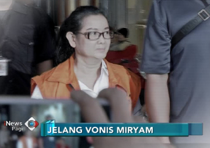 Jelang Vonis KasusÂ  E-KTP, Miryam Mengaku Dapat TekananÂ 