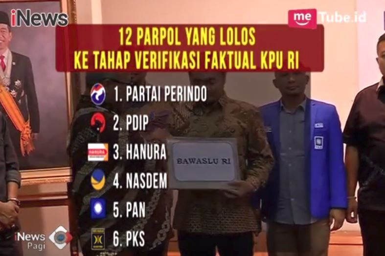 Partai Perindo Lolos Tahap Verifikasi Faktual News
