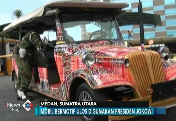 Presiden Jokowi Akan Gunakan Mobil Bermotif Ulos