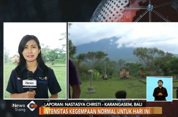 Masih Berstatus Siaga, Intensitas Gunung Agung Kembali Normal