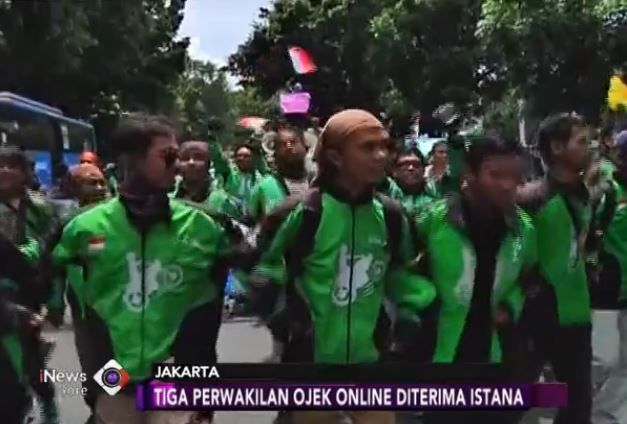 Demo Ojek Online, Tiga Perwakilan Diterima Istana