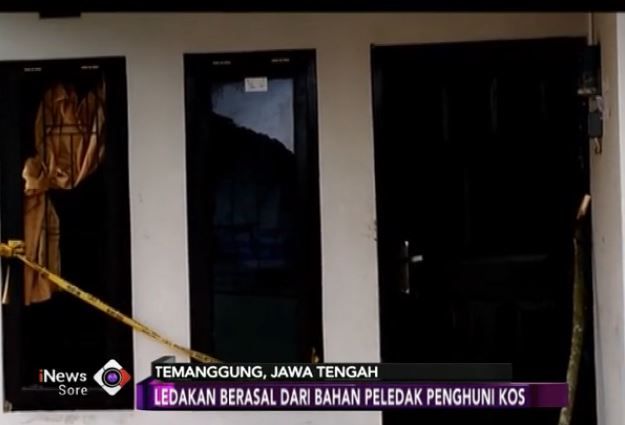 Penghuni Bertengkar, Ledakan Terjadi di Rumah Kos
