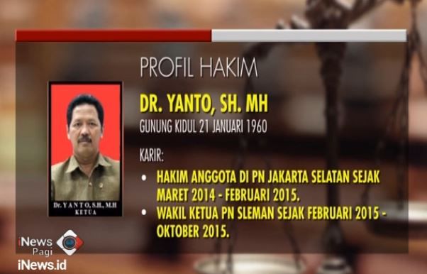Hakim Yanto Pernah Vonis Pembobol Bank 5 Tahun Penjara