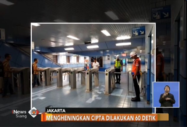 Menghargai Pahlawan, PT KCI Ajak Penumpang Mengheningkan Cipta