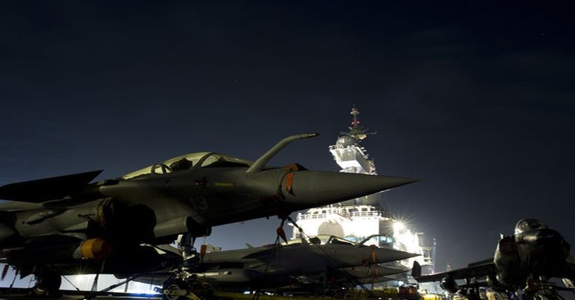 Prancis Kerahkan Kapal Perang Fregat dan Jet Tempur Bantai Suriah