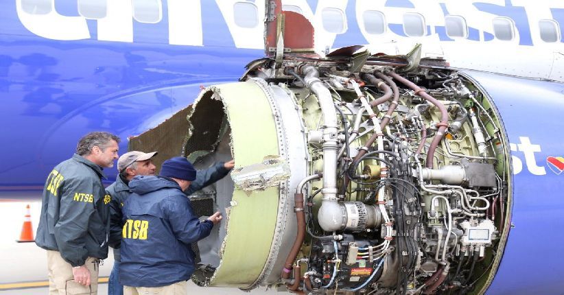 Mesin Southwest Airlines Meledak di Udara, Mesin Boeing 737 Diperiksa