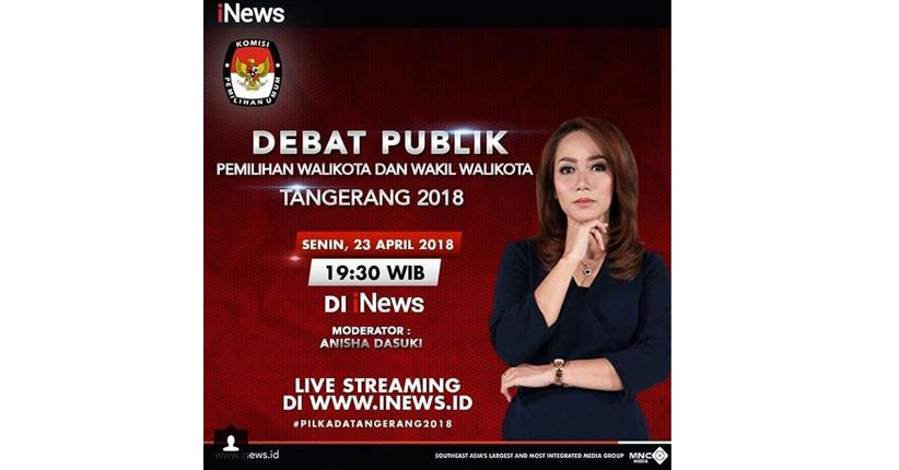 Debat Publik Pilwalkot Tangerang, Arief Tepat Berulang Tahun ke-41