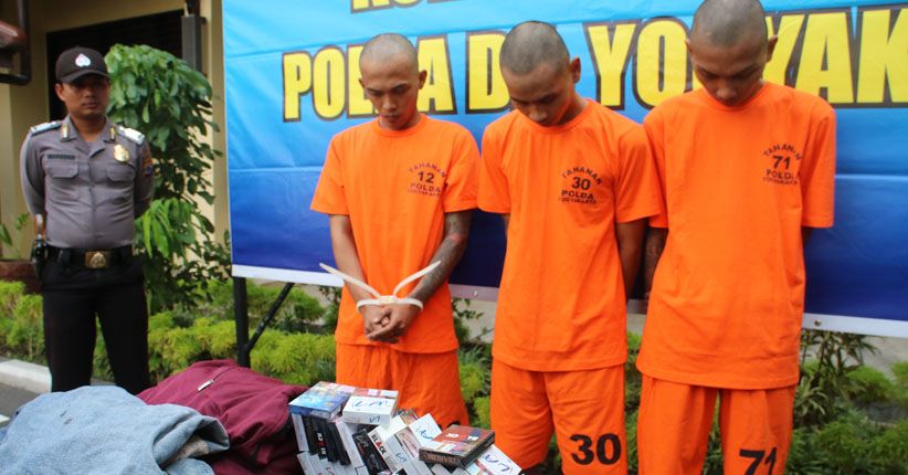 Mabuk Ciu, 3 Pengangguran Rampok Minimarket di Prambanan 